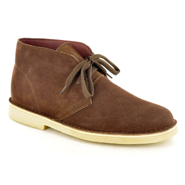 LEATHER DESERT BOOTS IN BROWN SUEDE - The Sole Box