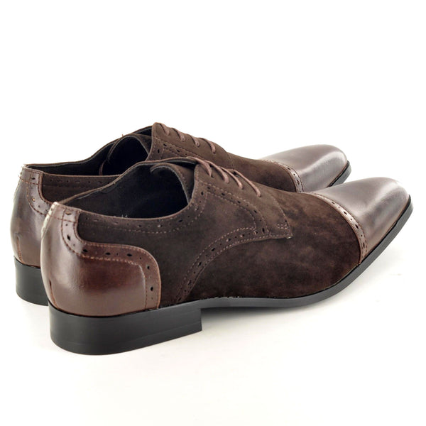 BROWN SUEDE LACE UP FORMAL SHOES - The Sole Box