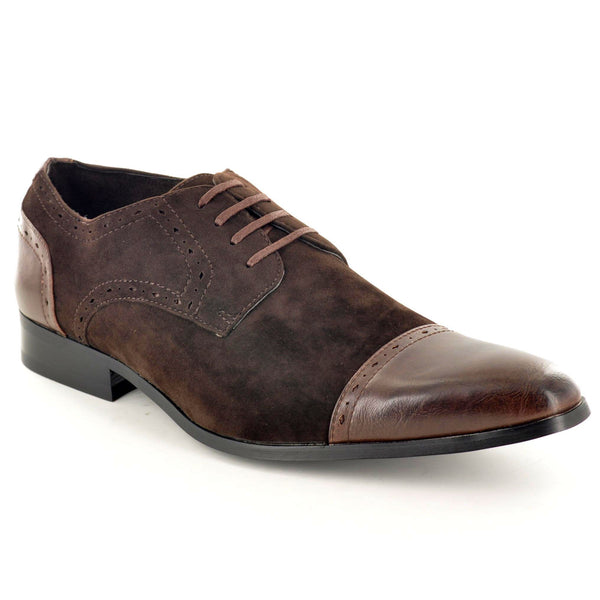 BROWN SUEDE LACE UP FORMAL SHOES - The Sole Box