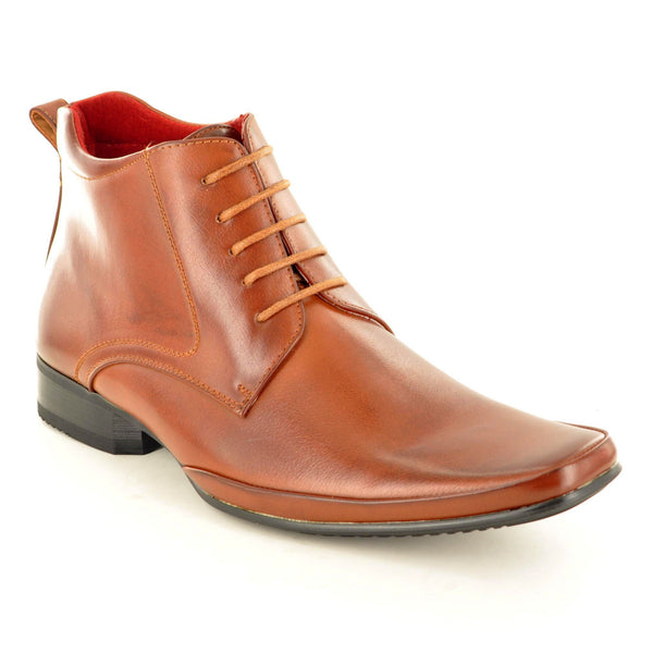 TAN LACE UP ANKLE BOOTS - The Sole Box