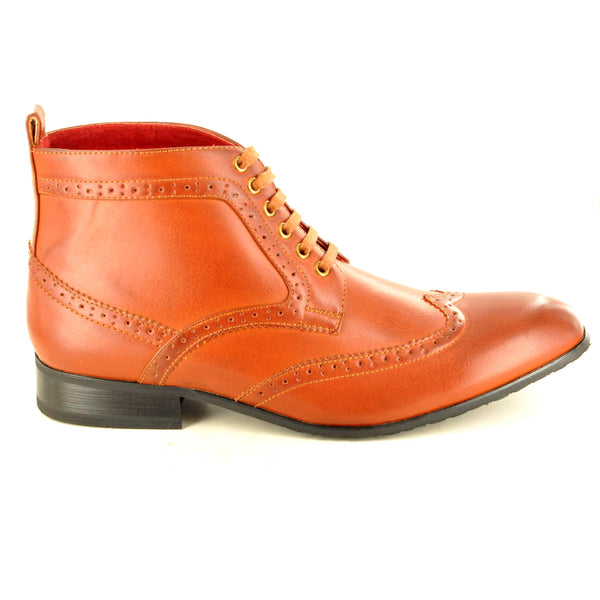 SMART ANKLE BOOTS IN TAN BROWN