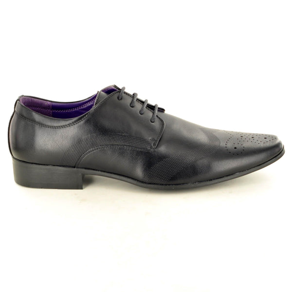 BLACK LACE UP BROGUES - The Sole Box