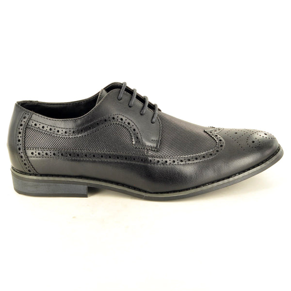 CLASSIC BLACK LACE UP BROGUES - The Sole Box