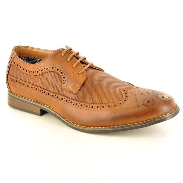 CLASSIC TAN LACE UP BROGUES - The Sole Box