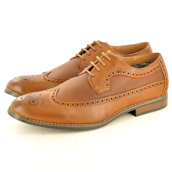 CLASSIC LACE UP BROGUES IN TAN - The Sole Box