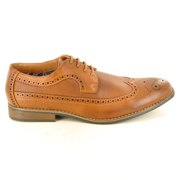 CLASSIC LACE UP BROGUES IN TAN - The Sole Box
