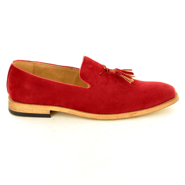 CASUAL TASSEL LOAFERS IN RED