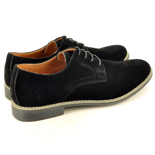 OXFORD SHOES IN BLACK SUEDE - The Sole Box