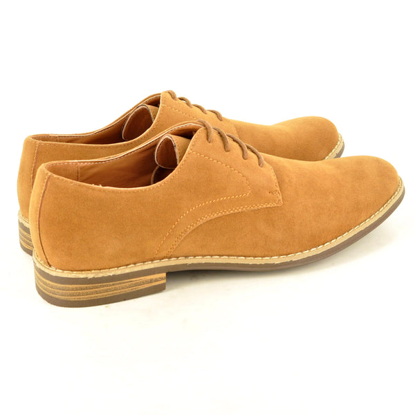 TAN / CAMEL SUEDE OXFORD SHOES - The Sole Box
