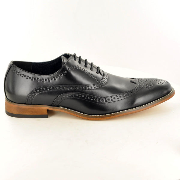 FORMAL LEATHER LINED BROGUES IN BLACK - The Sole Box