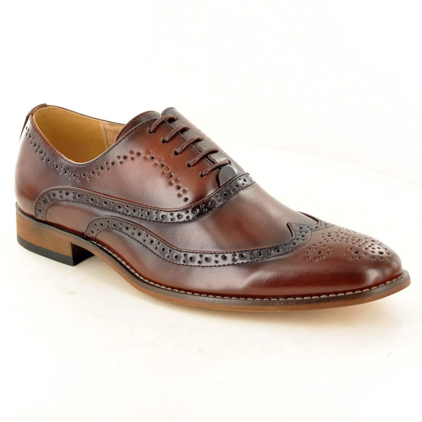 LEATHER LINED BROGUES IN BROWN - The Sole Box