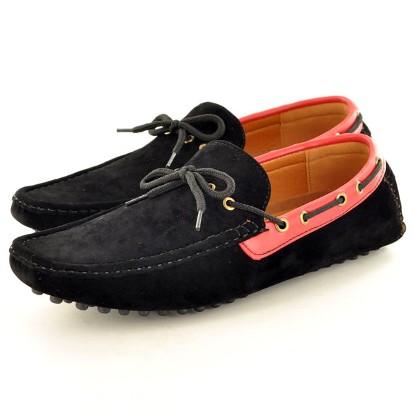 CASUAL BLACK LACED MOCCASINS - The Sole Box