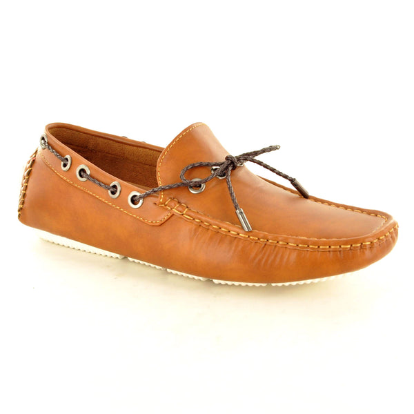 CASUAL LACED LOAFERS IN BROWN