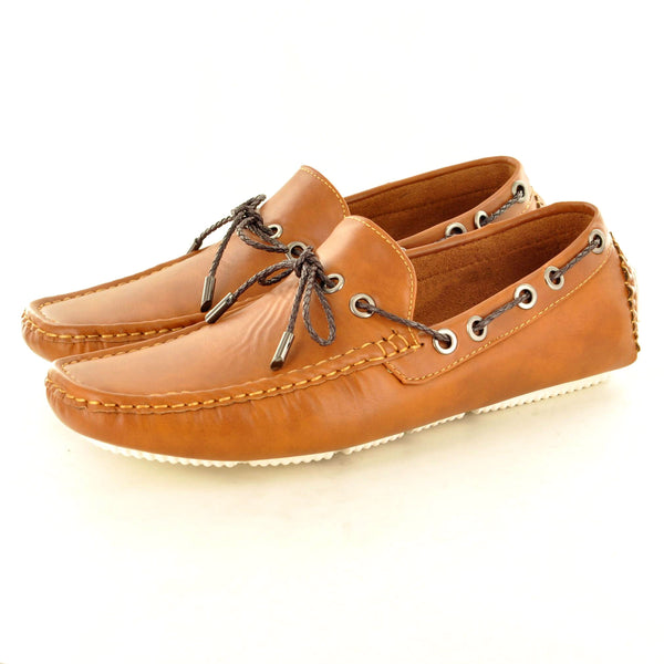 CASUAL LACED LOAFERS IN BROWN - The Sole Box