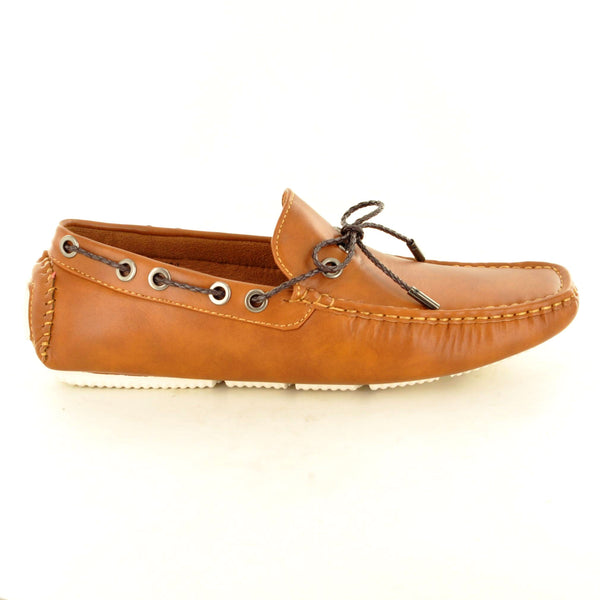 BROWN CASUAL LACED LOAFERS - The Sole Box