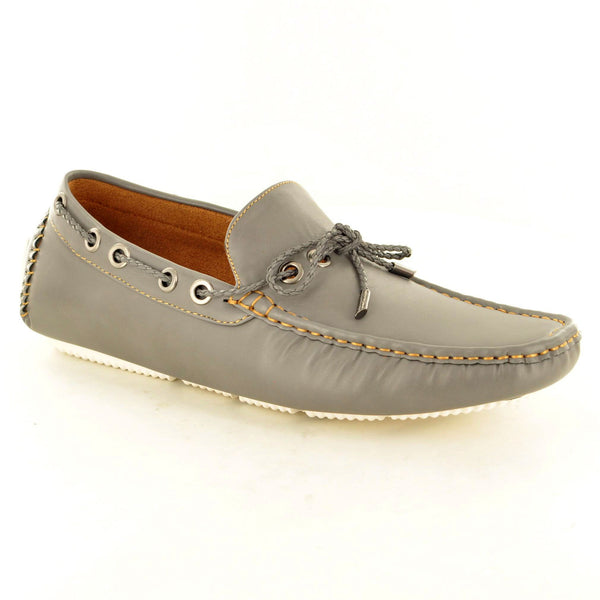 GREY CASUAL LOAFERS - The Sole Box