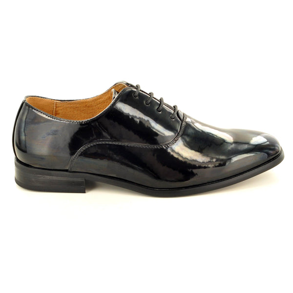 BLACK PATENT LEATHER LINED OXFORD SHOES - The Sole Box
