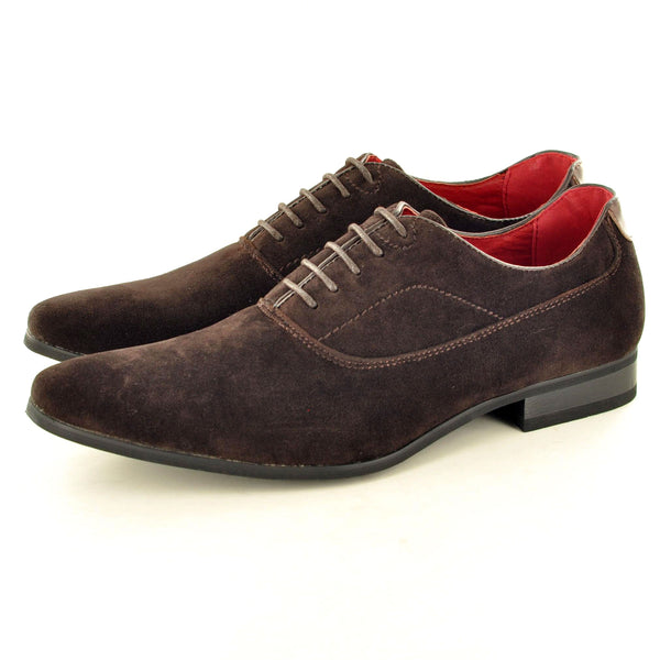 BROWN SUEDE LEATHER LINED SHOES - The Sole Box