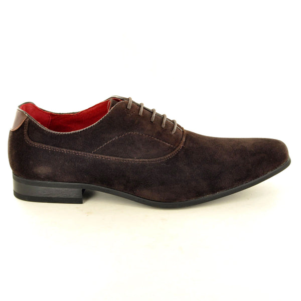 BROWN SUEDE LEATHER LINED SHOES - The Sole Box